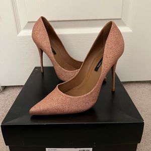 Rose Gold Glitter Stilettos